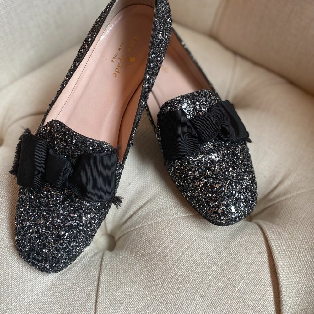 Kate Spade sequin loafers size 8